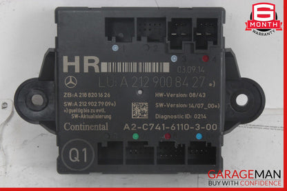 08-18 Mercedes W212 E350 C350 C300 Rear Right Side Door Control Module Unit OEM