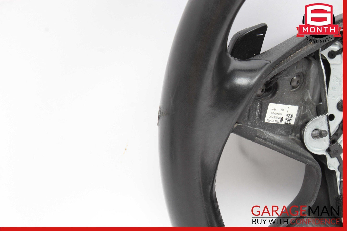10-13 Mercedes W212 E350 E500 Drivers Steering Wheel w/ Leather Trim Black OEM