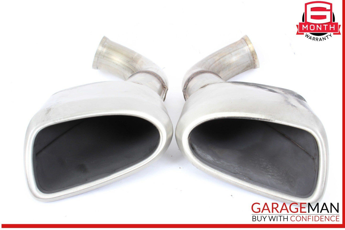 08-10 Porsche Cayenne 957 Rear Left and Right Side Exhaust Tail Pipe Tip OEM