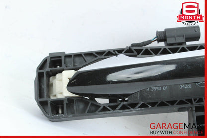 12-14 Mercedes W204 C300 C250 Rear Left Side Exterior Door Handle Black OEM