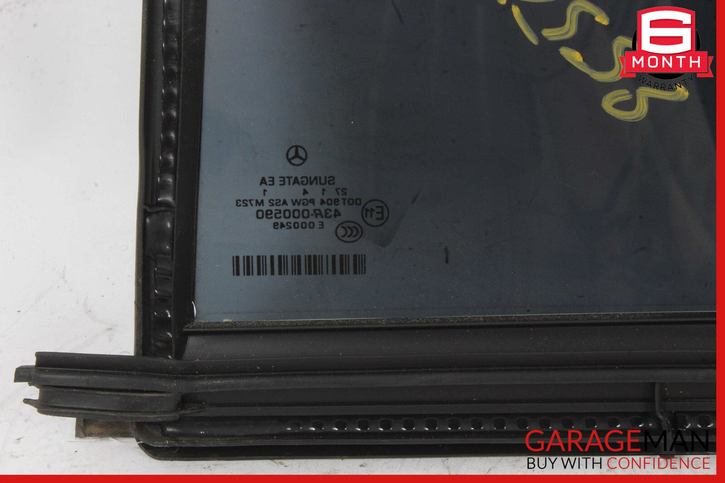 07-13 Mercedes W221 S550 Rear Right Passenger Side Quarter Door Window Glass OEM