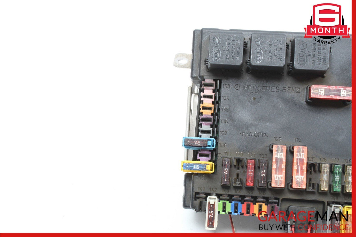 07-09 Mercedes S550 CL550 CL600 CL65 AMG Rear Trunk SAM Fuse Box Module Assembly