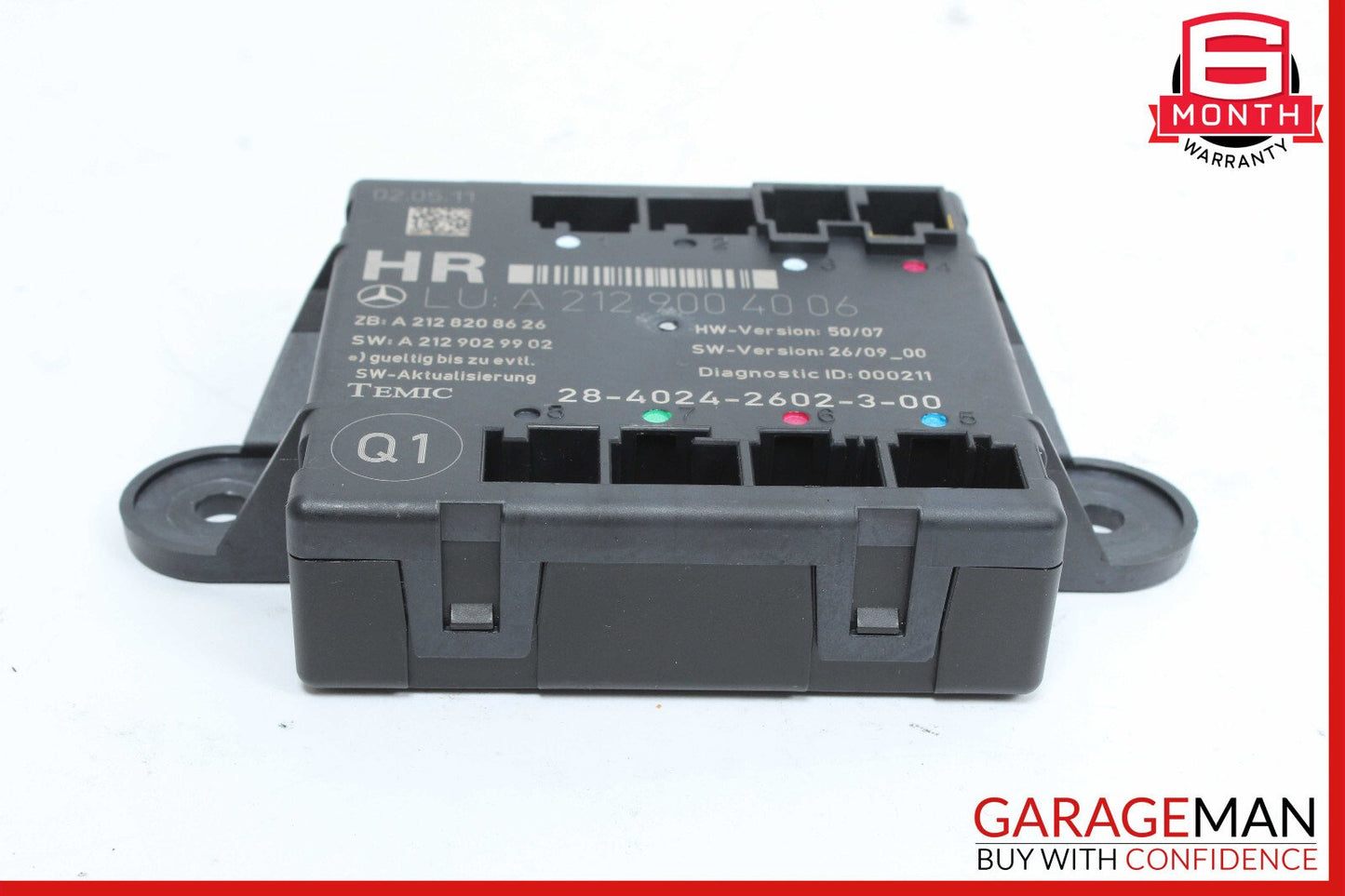 08-18 Mercedes W212 E350 C350 GLK350 Rear Right Side Door Control Module OEM