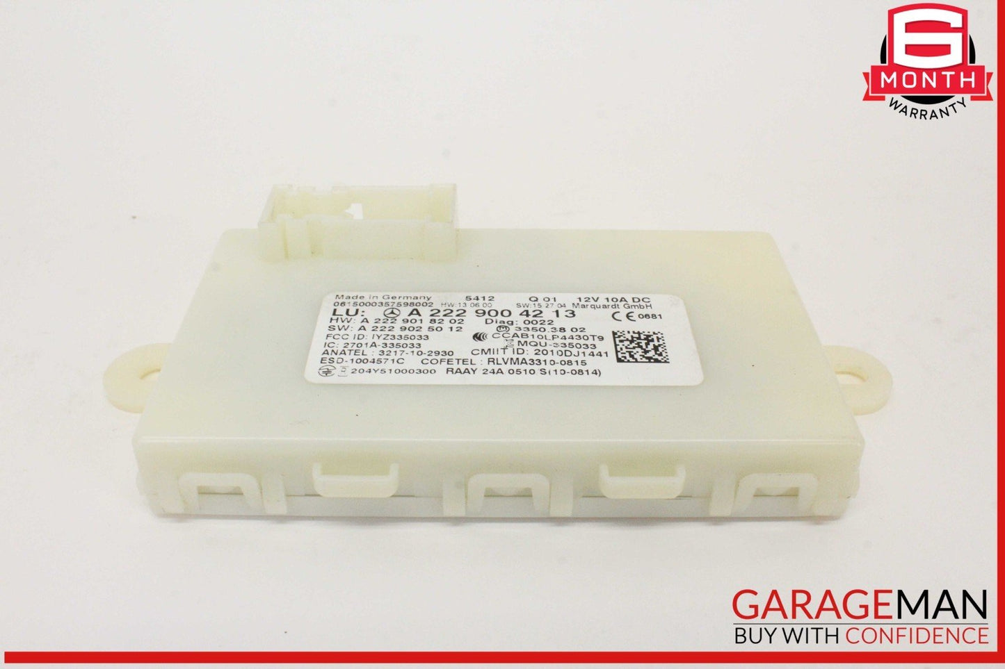 14-19 Mercedes W205 C300 S550 GLC350 Keyless Go Entry Control Module Unit OEM