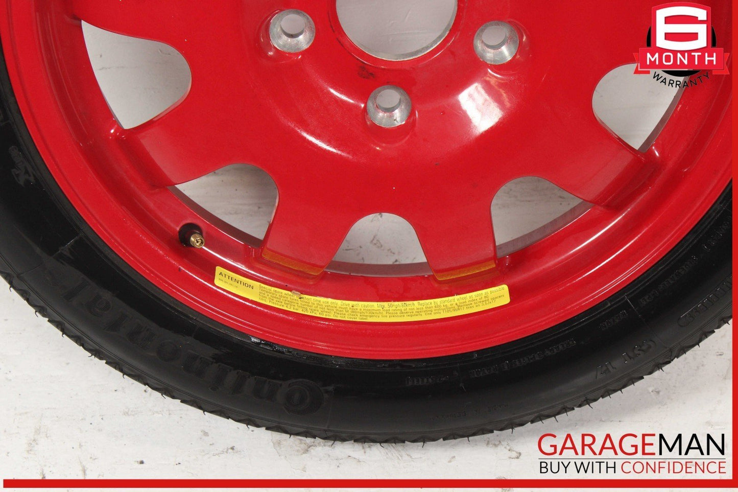 97-04 Porsche Boxster 986 Carrera 911 Spare Tire Wheel Rim Tire T105/95 R17 OEM