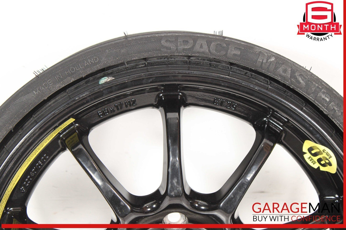 03-12 Mercedes R230 SL500 SL550 Emergency Spare Tire Wheel Donut Rim 17" 17 OEM