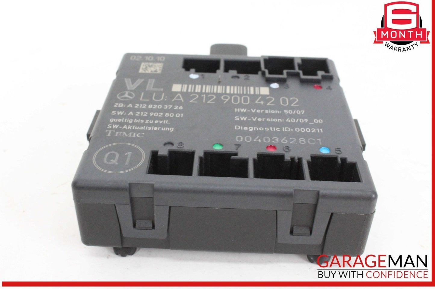 08-18 Mercedes W204 C300 Front Left Driver Side Door Control Module Unit OEM