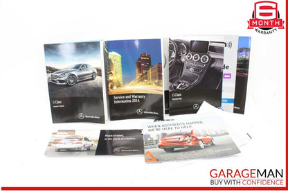 16 Mercedes W205 C300 User Guide Owner Owner's Operator Manual w/ Case OEM