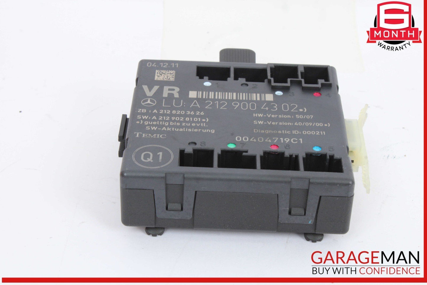 08-18 Mercedes W204 C300 Front Right Passenger Side Door Control Module Unit OEM