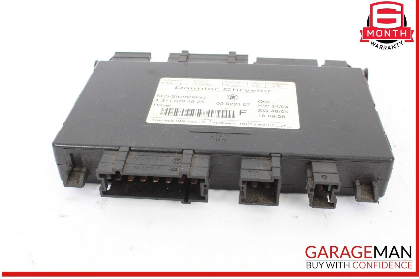 03-12 Mercedes W251 R500 CLS550 SLK350 Seat Control Module Left Side OEM