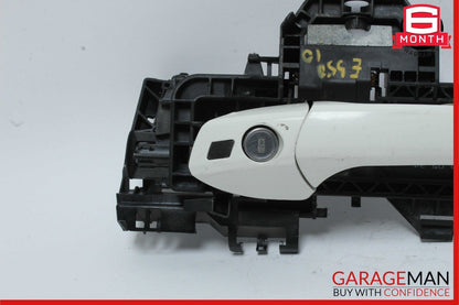 10-13 Mercedes W207 E550 E350 Front Left Exterior Door Handle Assembly White