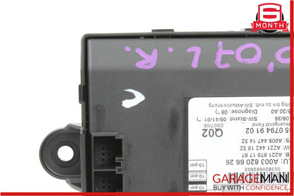07-09 Mercedes W221 S550 Rear Right / Left Side Door Controller Module Unit