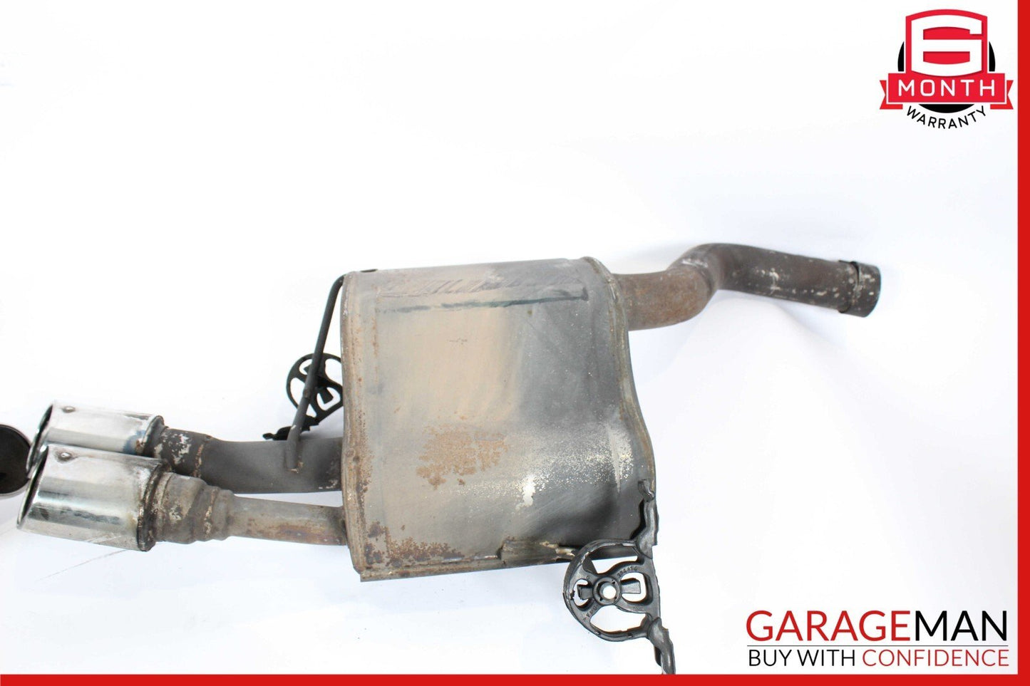 04-08 Maserati Quattroporte M139 Left & Right Side Exhaust Muffler Dual Tips Set
