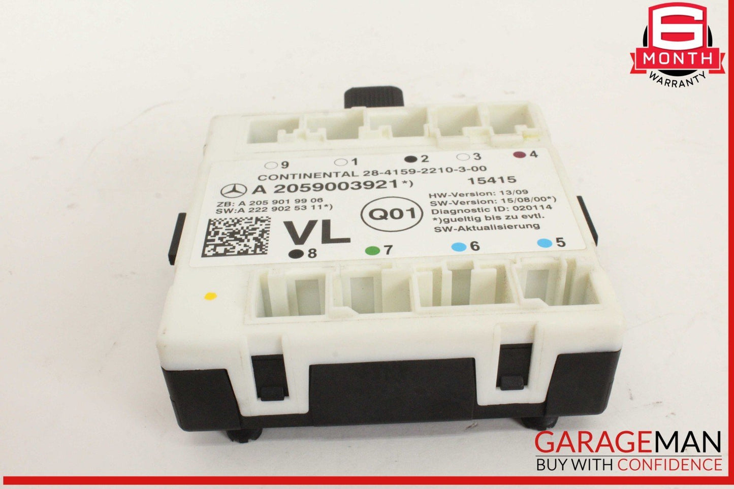 15-20 Mercedes W205 C300 Front Left Driver Side Door Control Module Unit OEM
