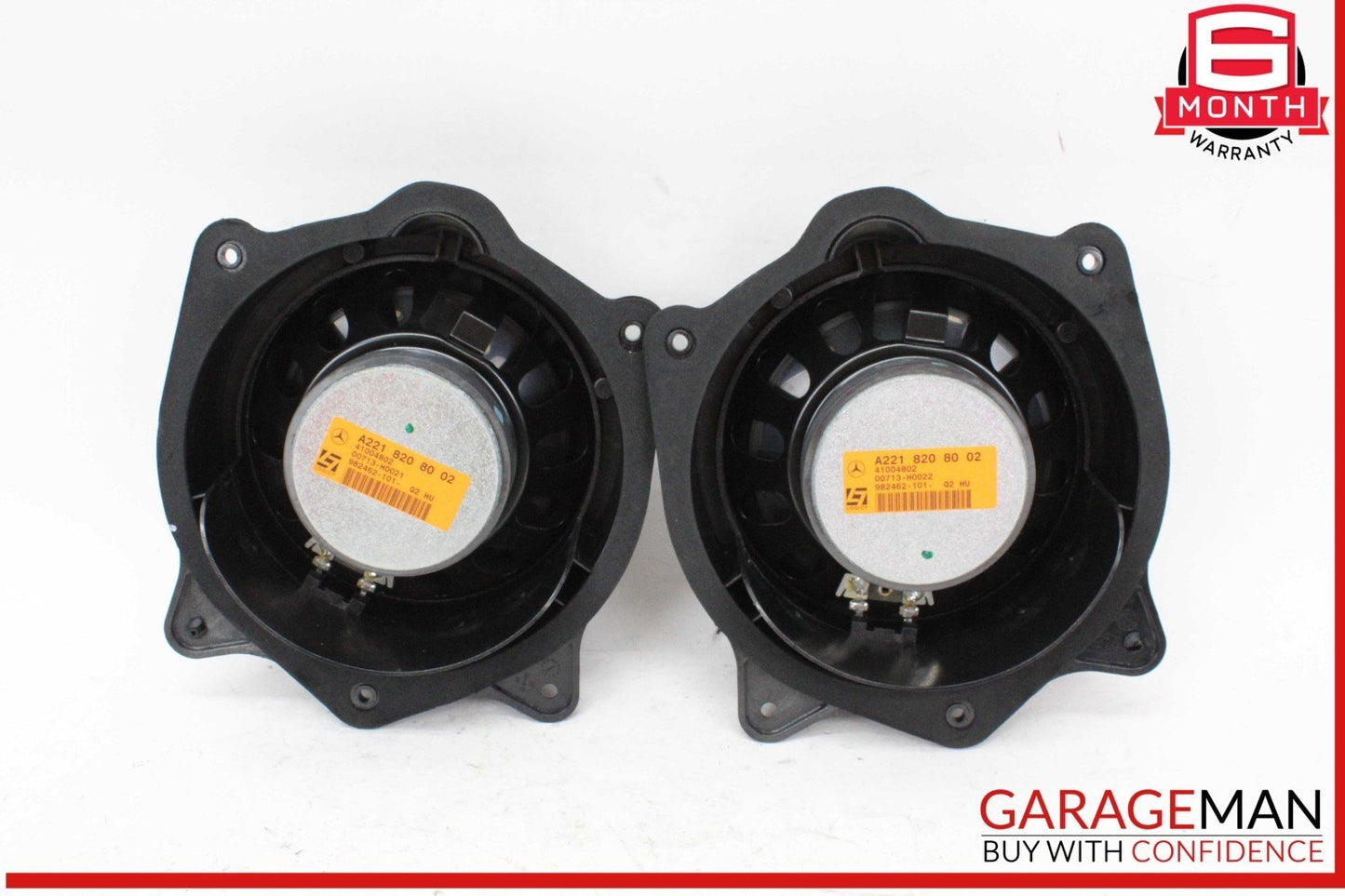 10-13 Mercedes W221 S550 Rear Left & Right Side Door Audio Sound Speaker Set OEM