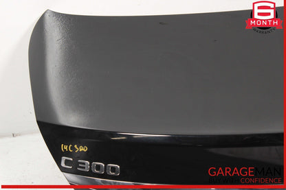 15-21 Mercedes W205 C300 C43 C63 AMG Rear Trunk Lid Shell Cover Panel Black OEM