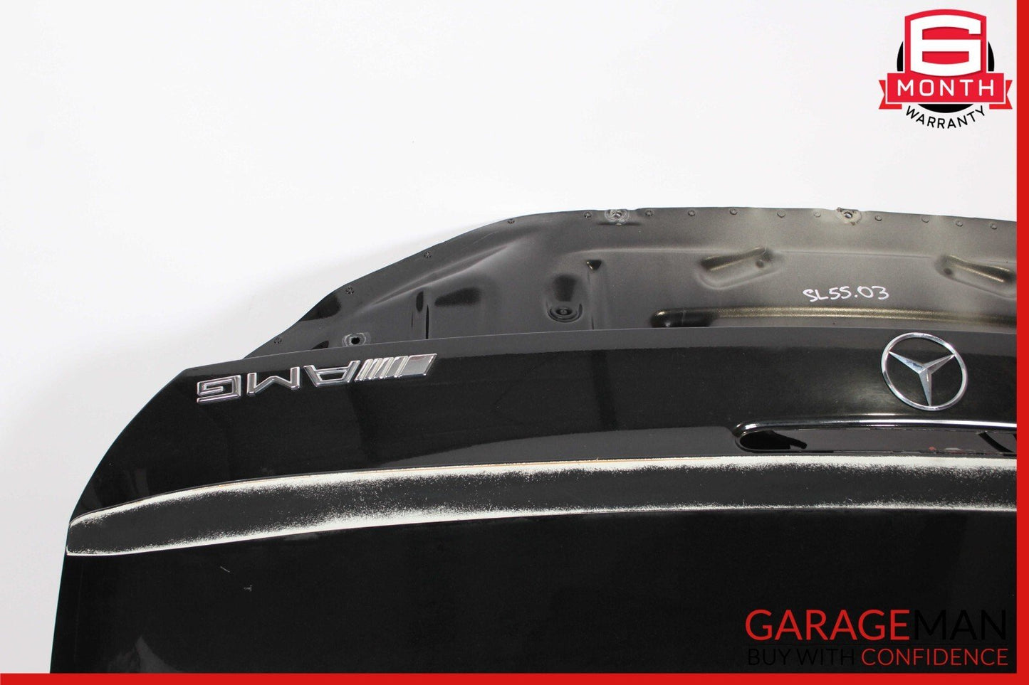 03-11 Mercedes R230 SL500 SL550 Rear Trunk Lid Deck Shell Panel Black OEM