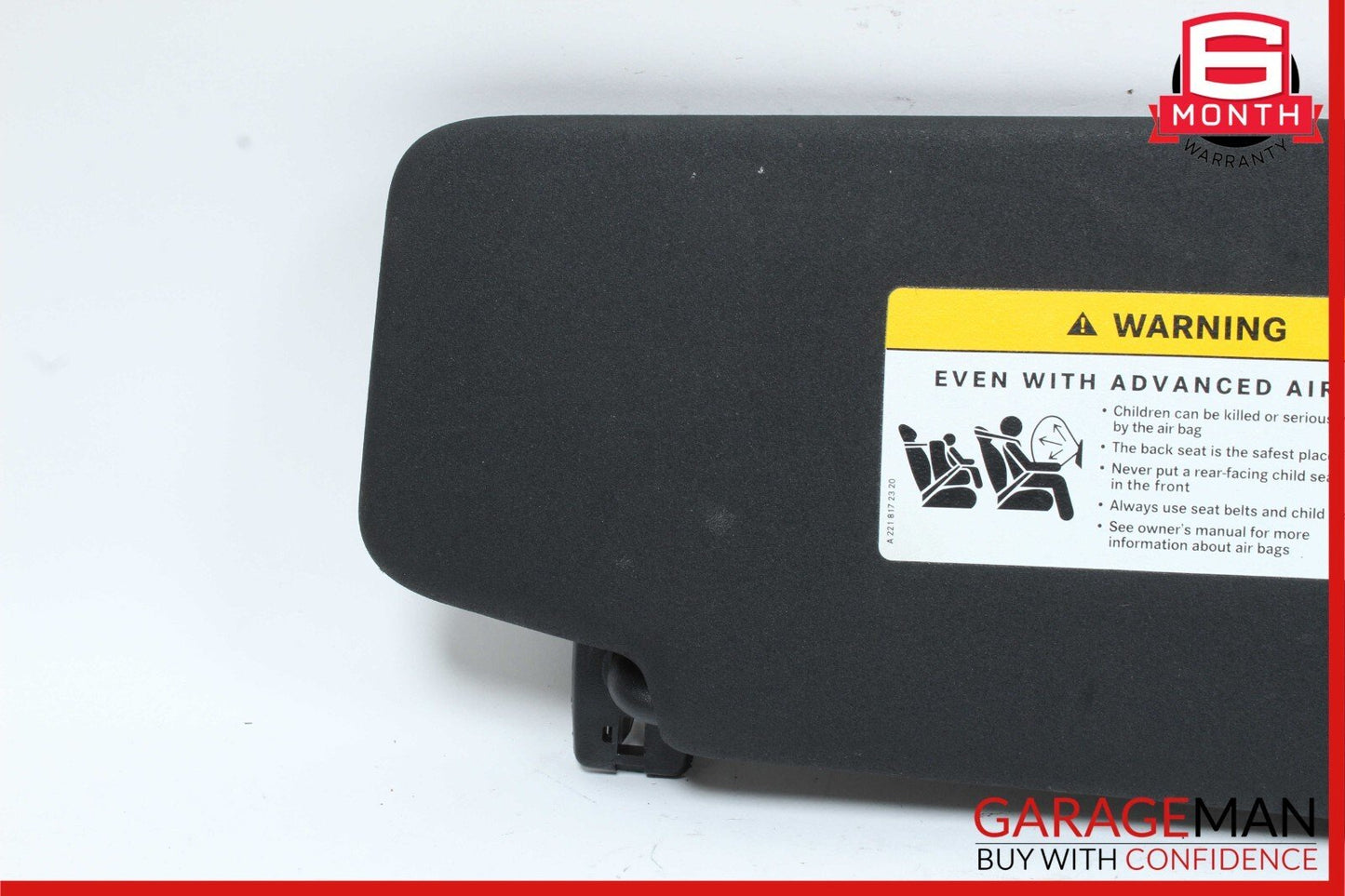 08-14 Mercedes W204 C63 AMG Front Left Side Sun Visor Sunvisor Shade Cover OEM