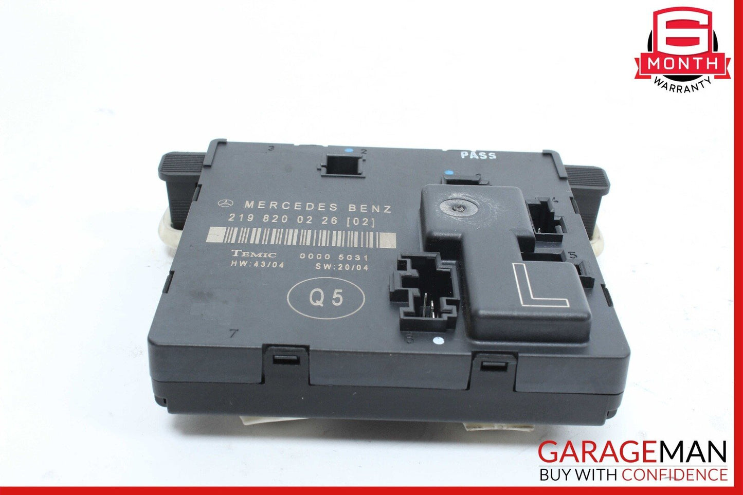 06-11 Mercedes W219 CLS500 Rear Left Driver Side Door Control Module OEM