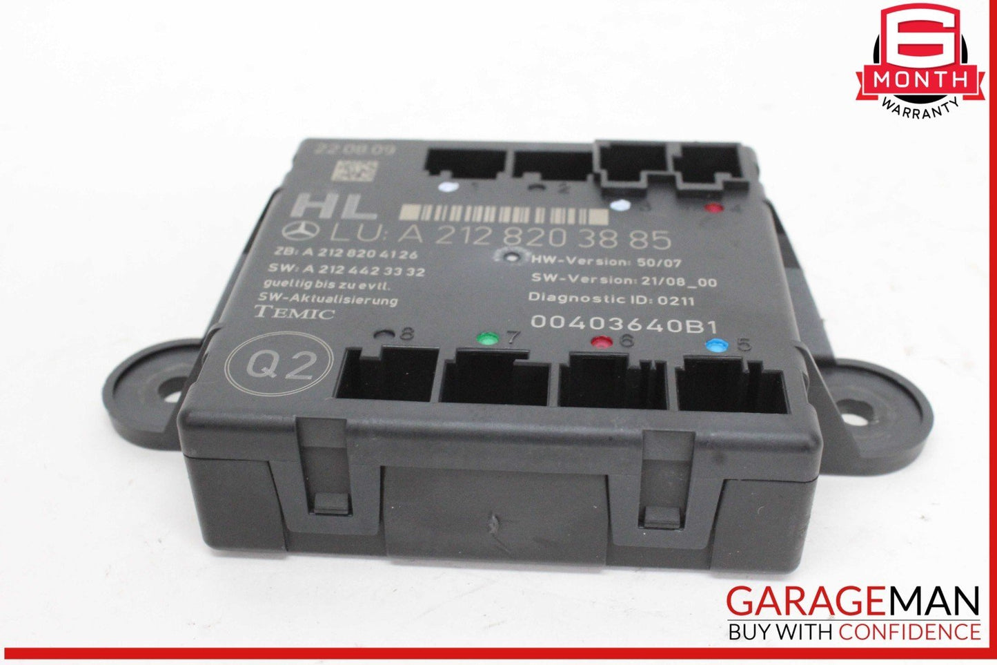 08-14 Mercedes X204 GLK350 4MATIC Rear Left Side Door Control Module Unit OEM
