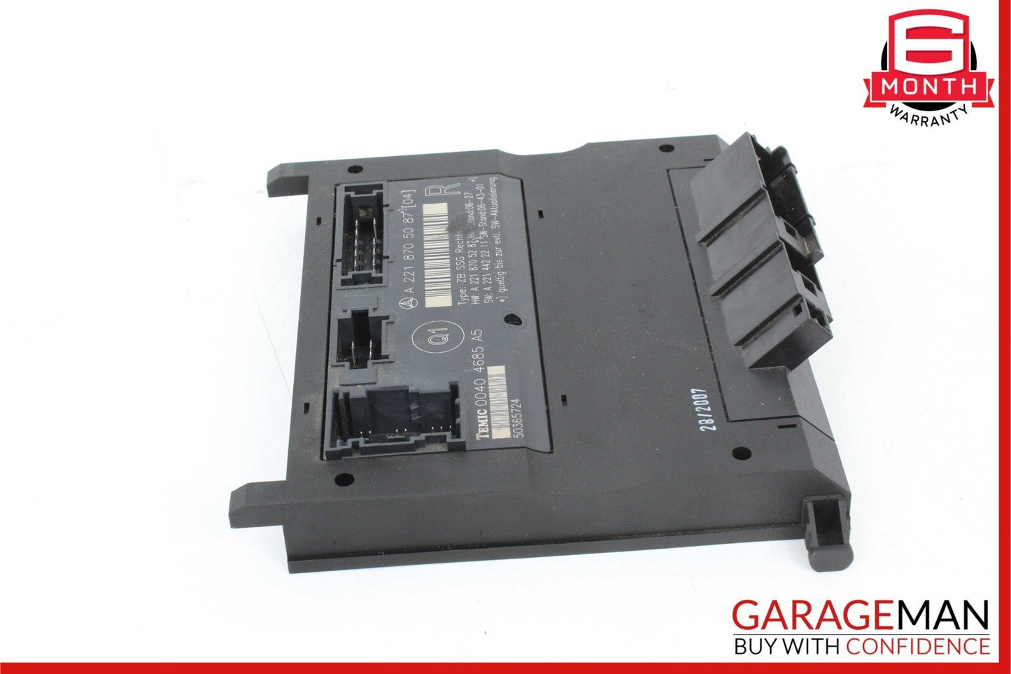 07-13 Mercedes W221 S550 S350 S65 AMG Front Right Side Under Seat Control Module