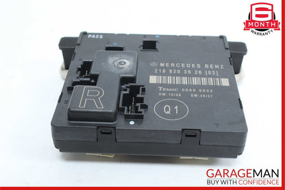 06-11 Mercedes W219 CLS550 Rear Right Side Door Control Module 2198203626 OEM