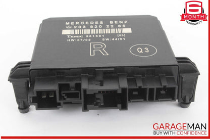 01-07 Mercedes W203 C240 C350 Rear Right Side Door Control Module 2038202285