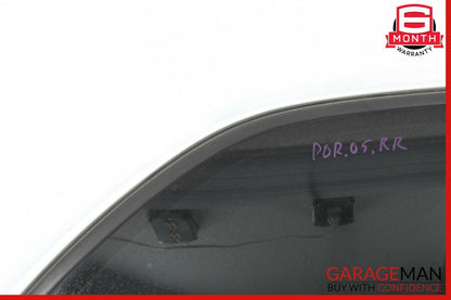 03-06 Porsche Cayenne 955 958 Rear Right Passenge Side Quarter Window Glass OEM