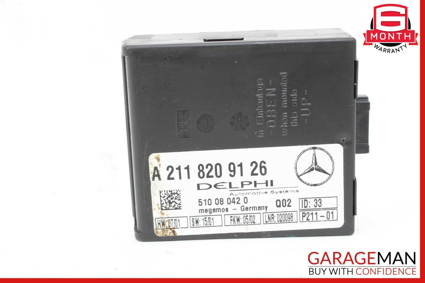Mercedes  SL500 SLK280 S430 Anti Theft Control Alarm Module 2118209126 OEM