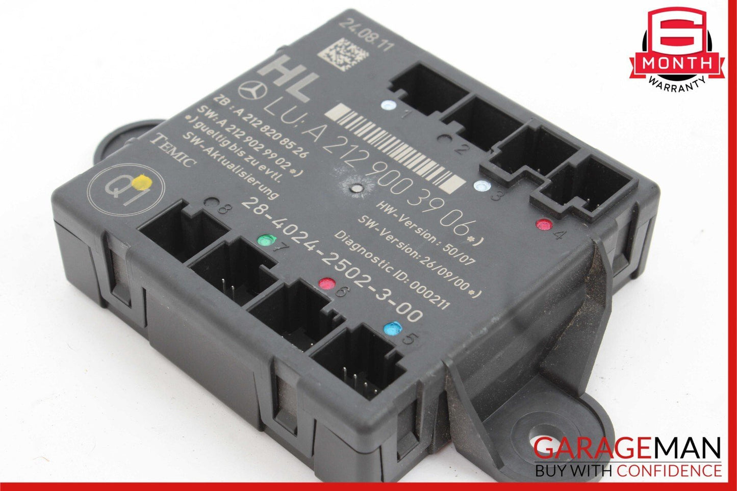 08-18 Mercedes W204 C250 C300 CLS550 Rear Left Side Door Control Module OEM
