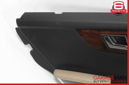 10-15 Mercedes X204 GLK350 Rear Left Interior Door Trim Panel Cover Brown
