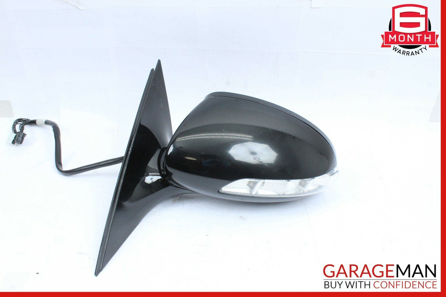 07-09 Mercedes W221 S550 S600 Front Left Side Mirror Door Rear View Black