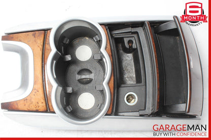 06-10 Mercedes W251 R500 R350 Center Console Cup Holder Ash Tray Wood OEM