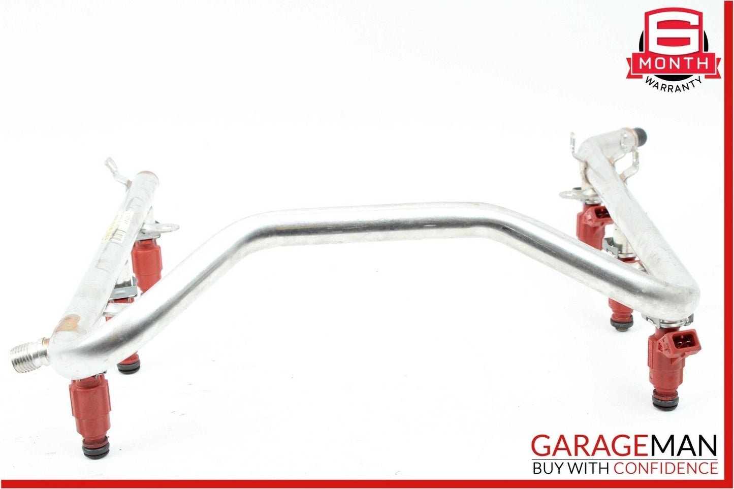 01-04 Mercedes W203 C240 Fuel Injection Rail Line w/ Injectors 1120700895 OEM