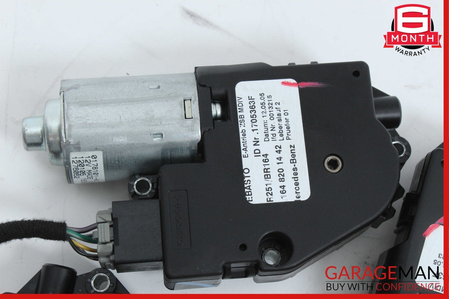 06-12 Mercedes W251 R500 ML550 Panoramic Sunroof Sun Roof Motor Set of 3 OEM