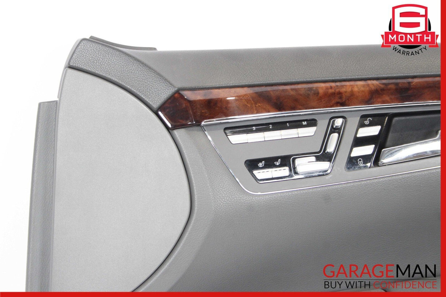 07-09 Mercedes W221 S550 Front Right Side Complete Interior Door Panel Gray OEM