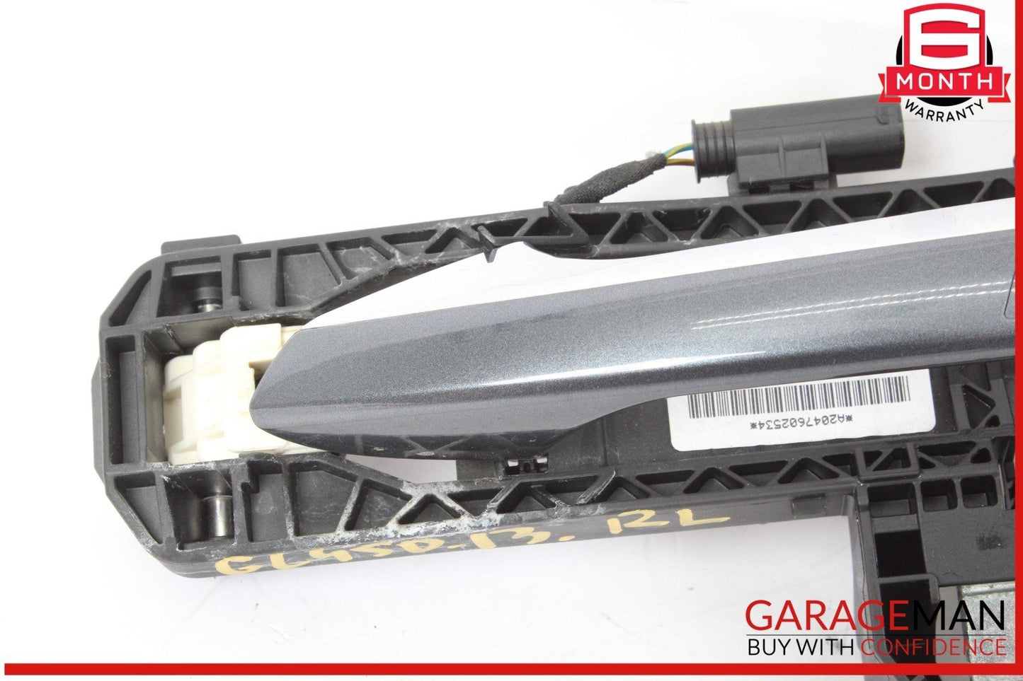 12-16 Mercedes X166 GL450 Rear Left Driver Side Exterior Door Handle Gray OEM