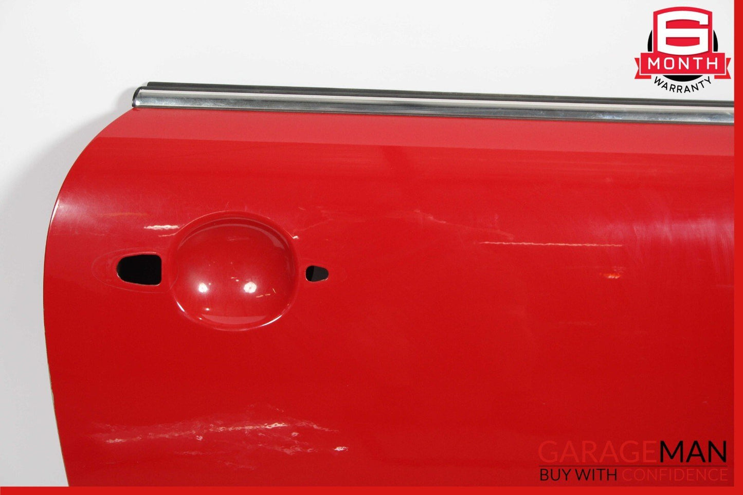 07-13 Mini Cooper Front Right Passenger Side Exterior Door Shell Frame Panel Red