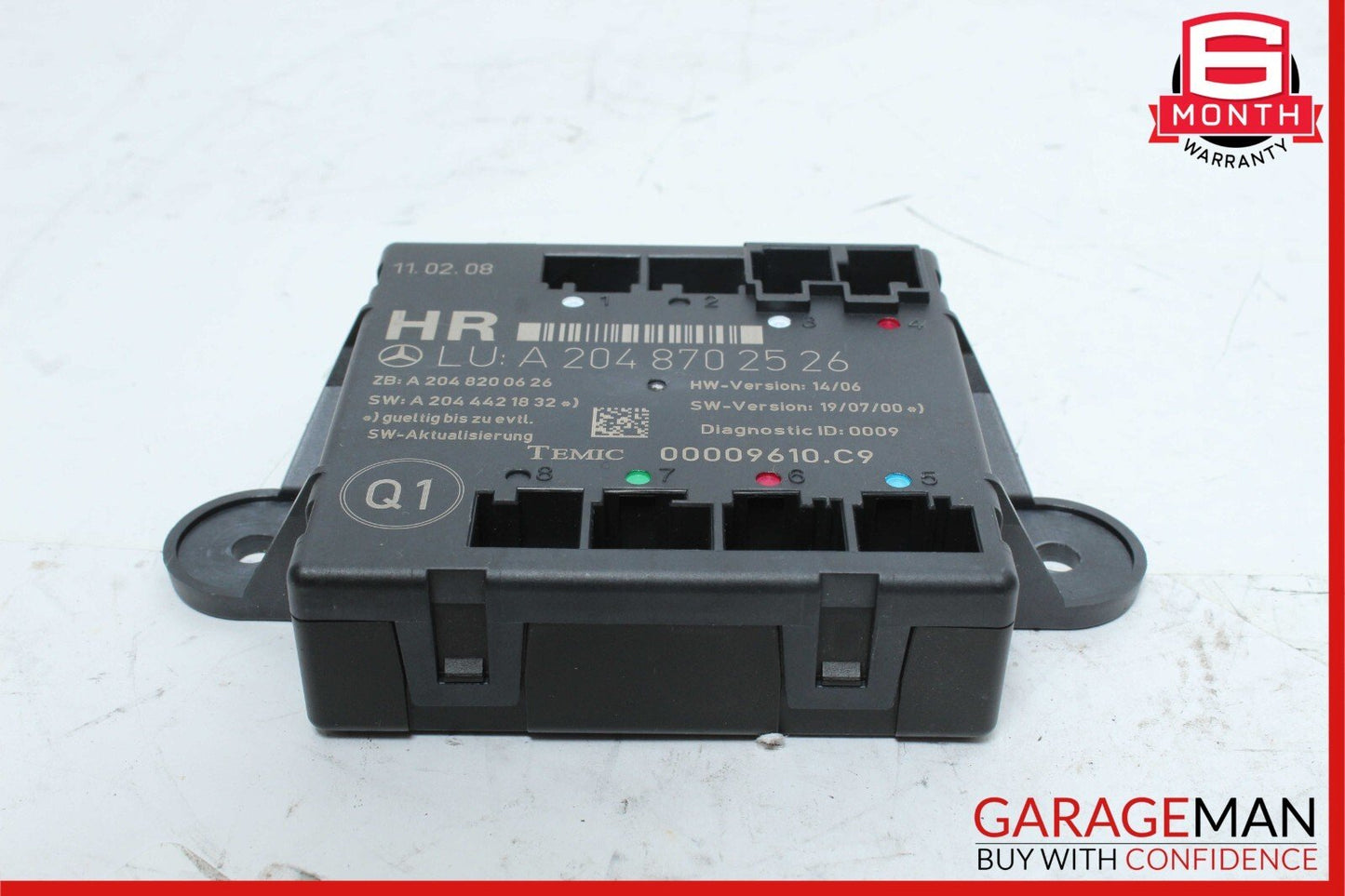 08-14 Mercedes W204 C300 C350 Rear Right Side Door Control Module 2048702526 OEM