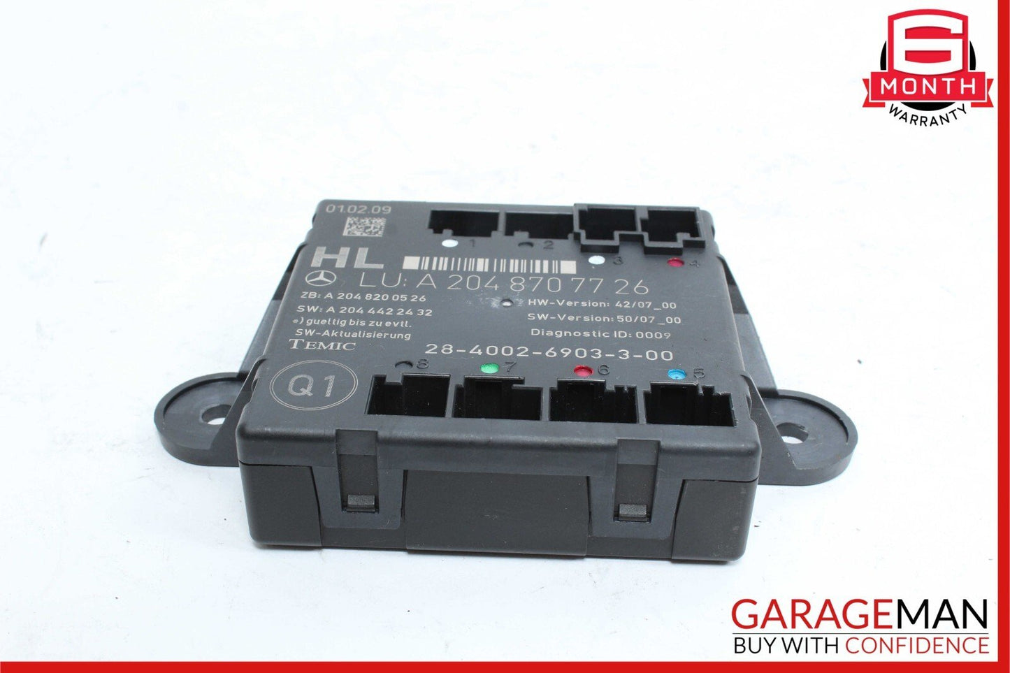 08-11 Mercedes W204 C63 AMG Rear Left Side Door Control Module Unit OEM