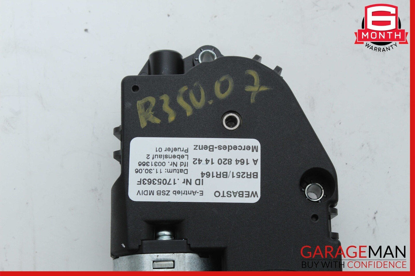 06-12 Mercedes W251 R350 ML550 Panoramic Sunroof Sun Roof Motor 1648201442 OEM