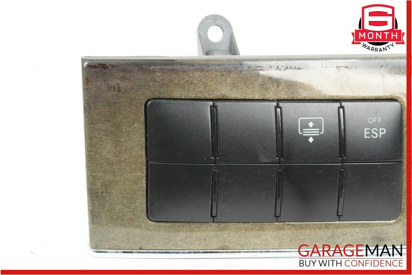 05-07 Mercedes W203 C230 Dashboard Door Lock Hazard Light Control Switch Walnut