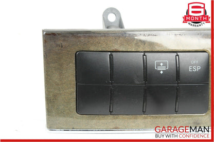05-07 Mercedes W203 C230 Dashboard Door Lock Hazard Light Control Switch Walnut