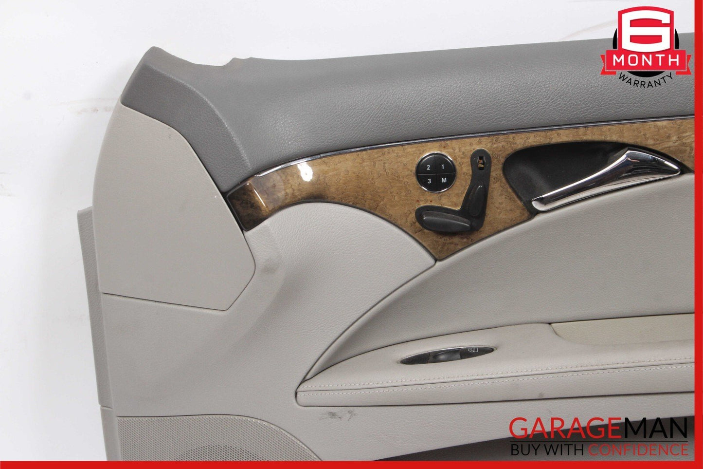 07-09 Mercedes W211 E350 Front Right Side Complete Interior Door Panel Grey