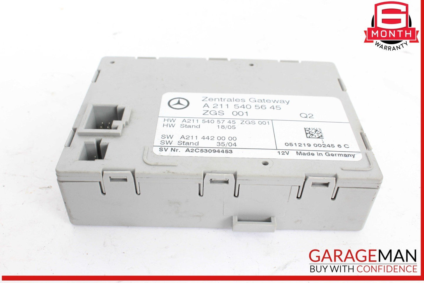 03-11 Mercedes W219 CLS500 E550 Central Gateway Control Module 2115405645 OEM
