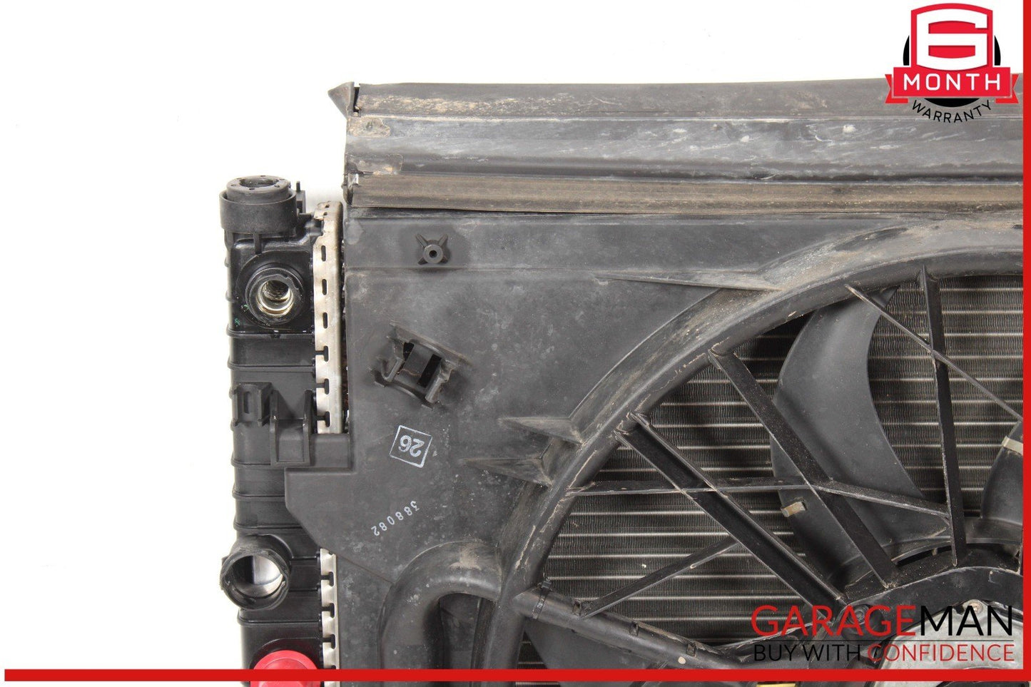 04-11 Mercedes W211 E320 Engine Motor Cooling Fan Radiator A/C Condenser Assy