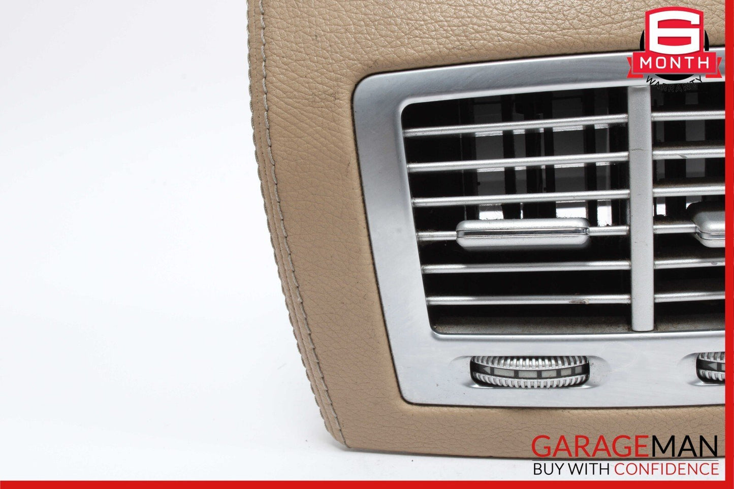 07-14 Mercedes W216 CL550 Rear Center Console AC A/C Air Vent Trim Assy Brown