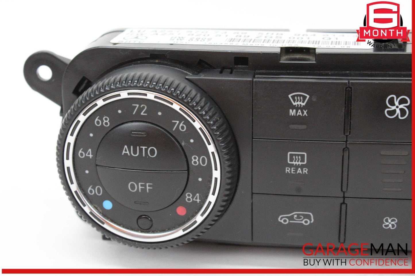 06-13 Mercedes X164 GL450 4MATIC Front A/C AC Heater Climate Control Switch OEM