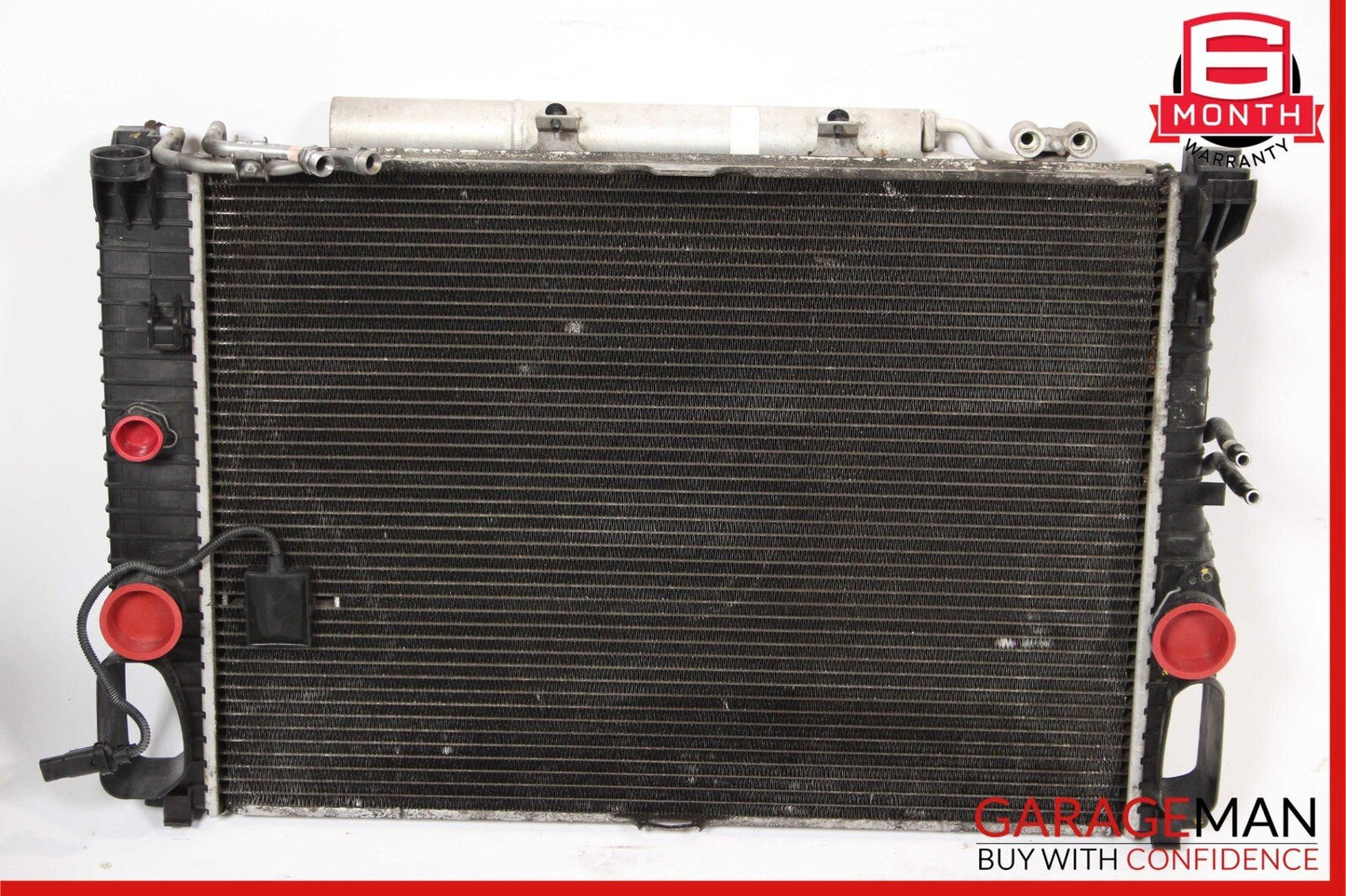 04-11 Mercedes W211 E320 Radiator AC A/C Condenser Transmission Cooling Assy
