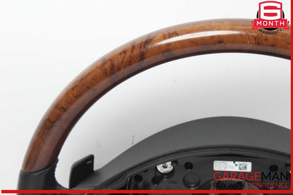 10-14 Mercedes W221 S400 S600 Steering Wheel w/ Paddle Shifters Black Wood OEM